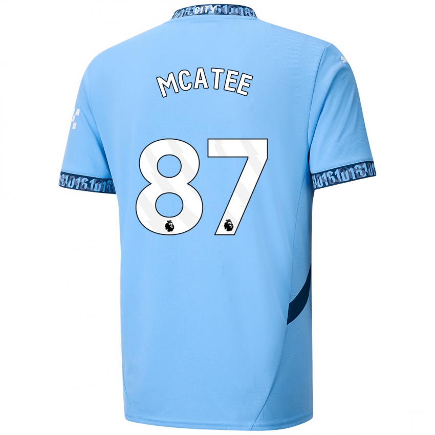 Niño Camiseta James Mcatee #87 Azul Marino 1ª Equipación 2024/25 La Camisa Argentina