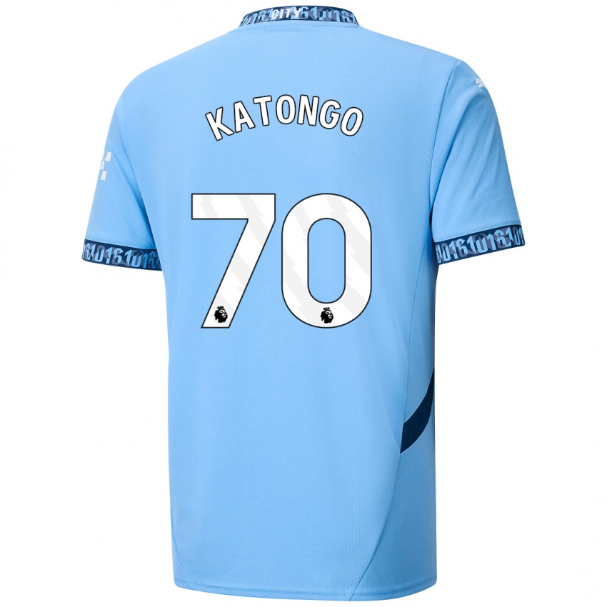 Niño Camiseta Jadel Katongo #70 Azul Marino 1ª Equipación 2024/25 La Camisa Argentina