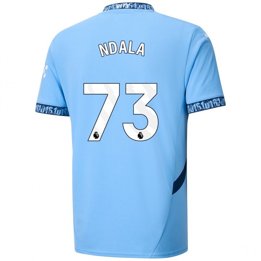 Niño Camiseta Joel Ndala #73 Azul Marino 1ª Equipación 2024/25 La Camisa Argentina