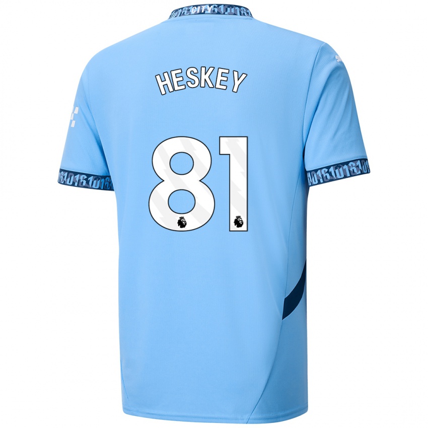 Niño Camiseta Jaden Heskey #81 Azul Marino 1ª Equipación 2024/25 La Camisa Argentina