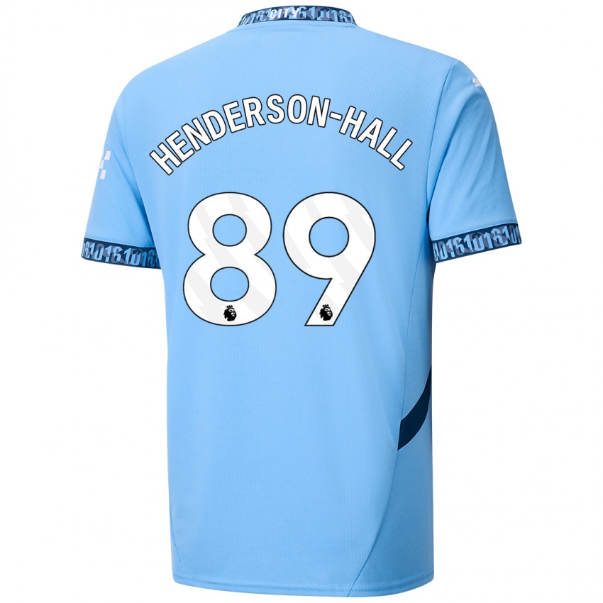 Niño Camiseta Matty Henderson-Hall #89 Azul Marino 1ª Equipación 2024/25 La Camisa Argentina