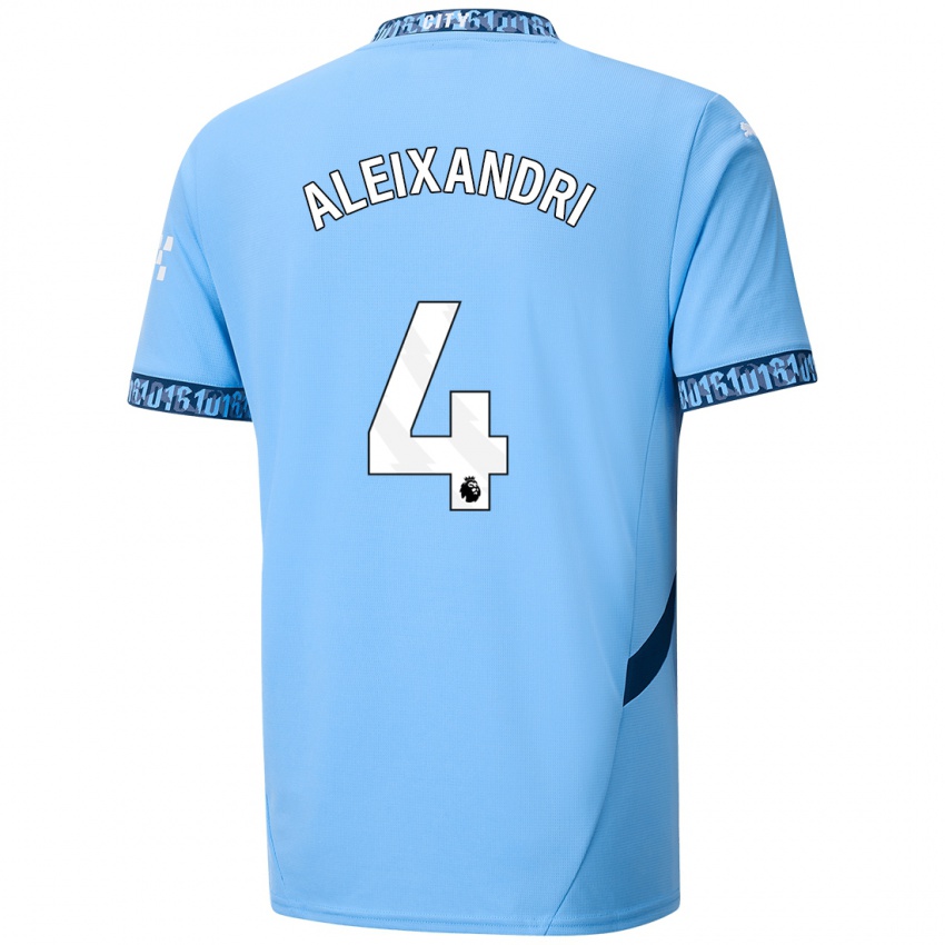 Niño Camiseta Laia Aleixandri #4 Azul Marino 1ª Equipación 2024/25 La Camisa Argentina