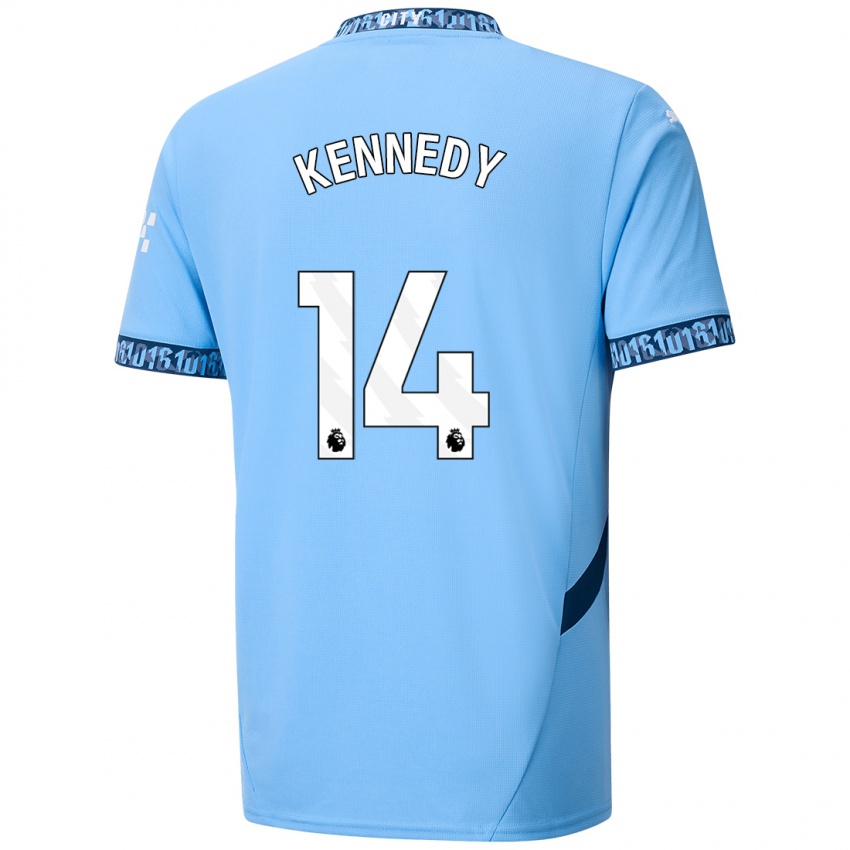 Niño Camiseta Alanna Kennedy #14 Azul Marino 1ª Equipación 2024/25 La Camisa Argentina