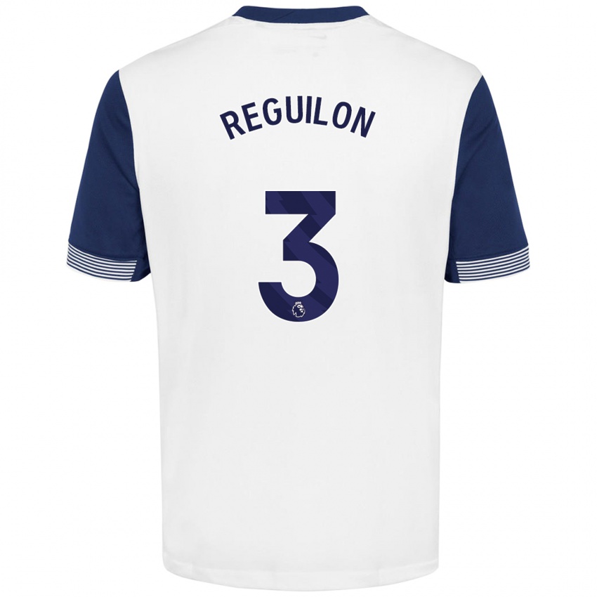 Niño Camiseta Sergio Reguilon #3 Blanco Azul 1ª Equipación 2024/25 La Camisa Argentina