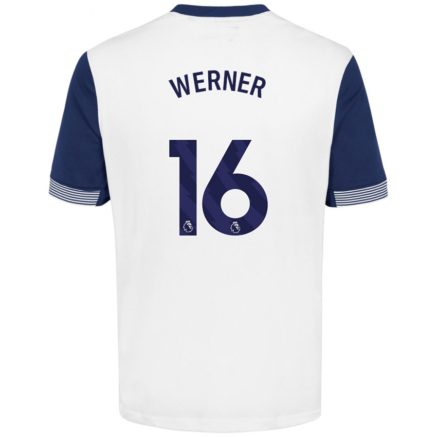 Niño Camiseta Timo Werner #16 Blanco Azul 1ª Equipación 2024/25 La Camisa Argentina