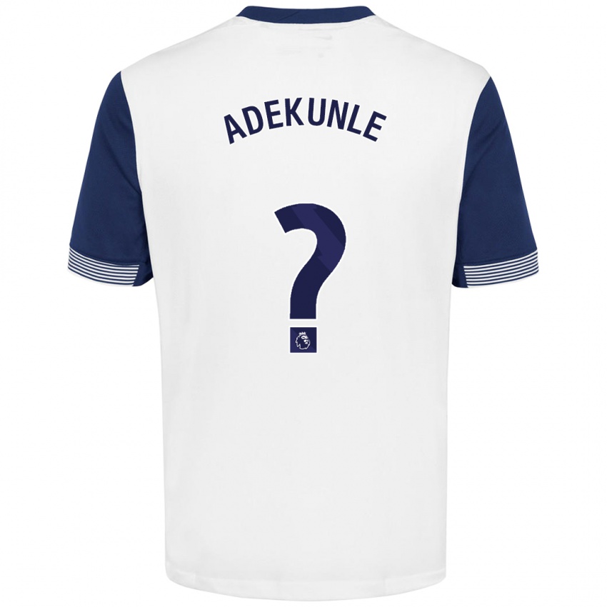 Niño Camiseta Timileyin Adekunle #0 Blanco Azul 1ª Equipación 2024/25 La Camisa Argentina