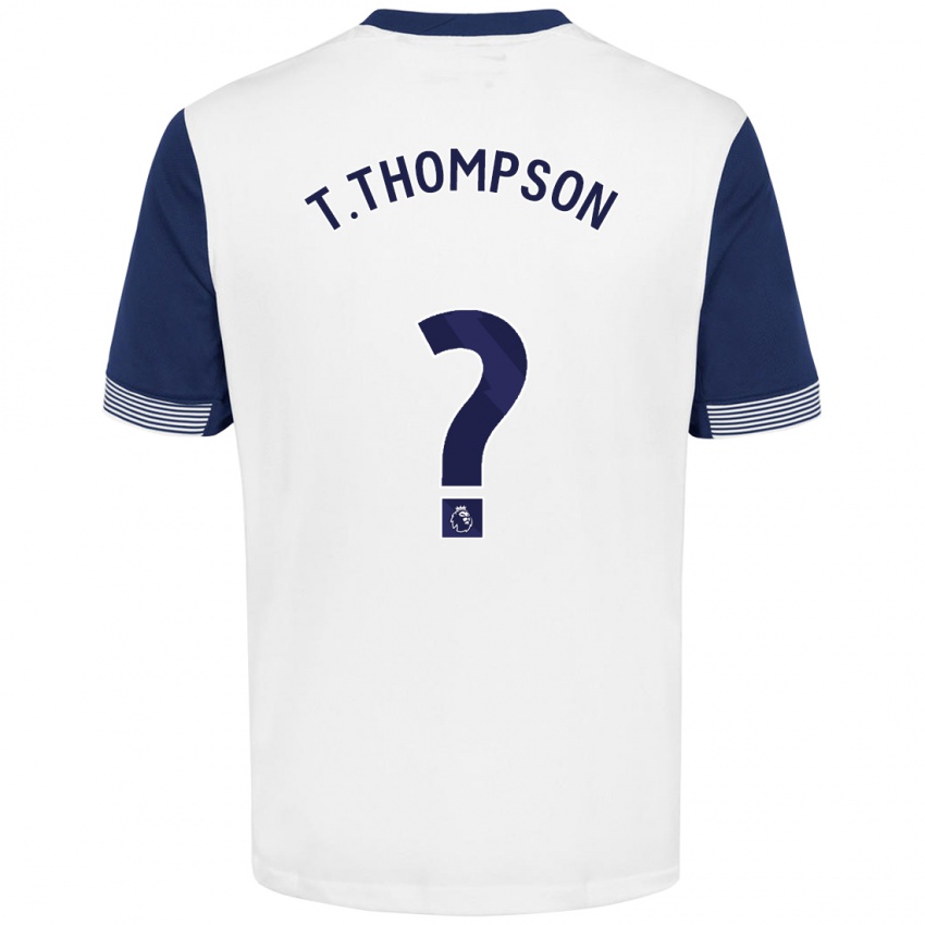 Niño Camiseta Tynan Thompson #0 Blanco Azul 1ª Equipación 2024/25 La Camisa Argentina