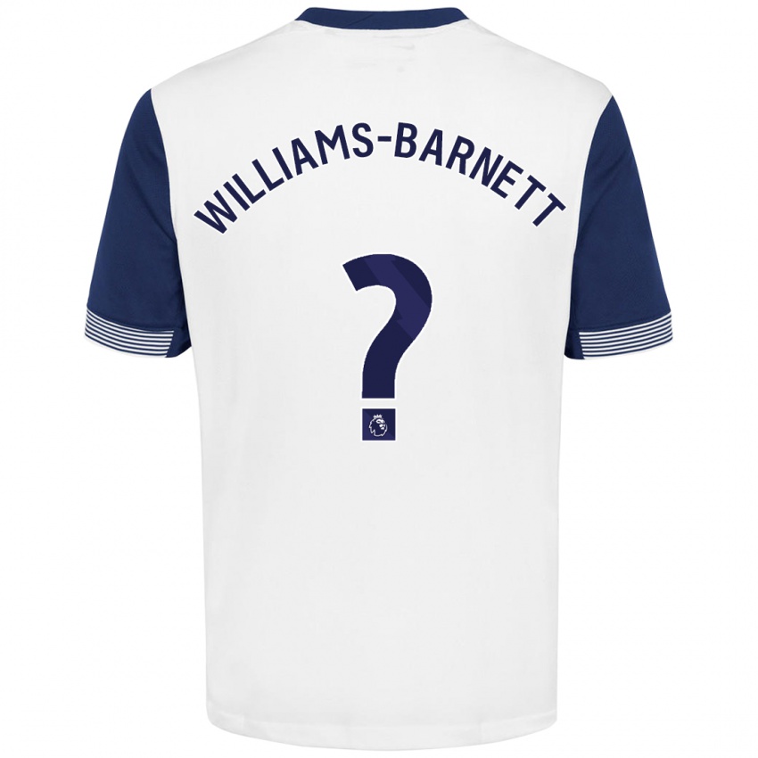 Niño Camiseta Lucá Williams-Barnett #0 Blanco Azul 1ª Equipación 2024/25 La Camisa Argentina