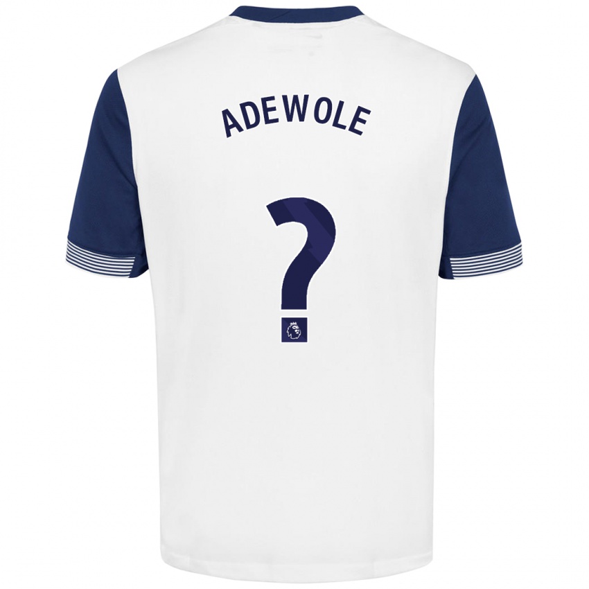 Niño Camiseta Miracle Adewole #0 Blanco Azul 1ª Equipación 2024/25 La Camisa Argentina