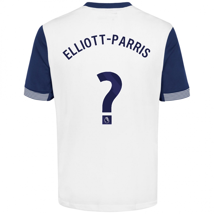 Niño Camiseta Reiss Elliott-Parris #0 Blanco Azul 1ª Equipación 2024/25 La Camisa Argentina