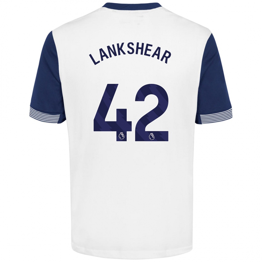 Niño Camiseta Will Lankshear #42 Blanco Azul 1ª Equipación 2024/25 La Camisa Argentina