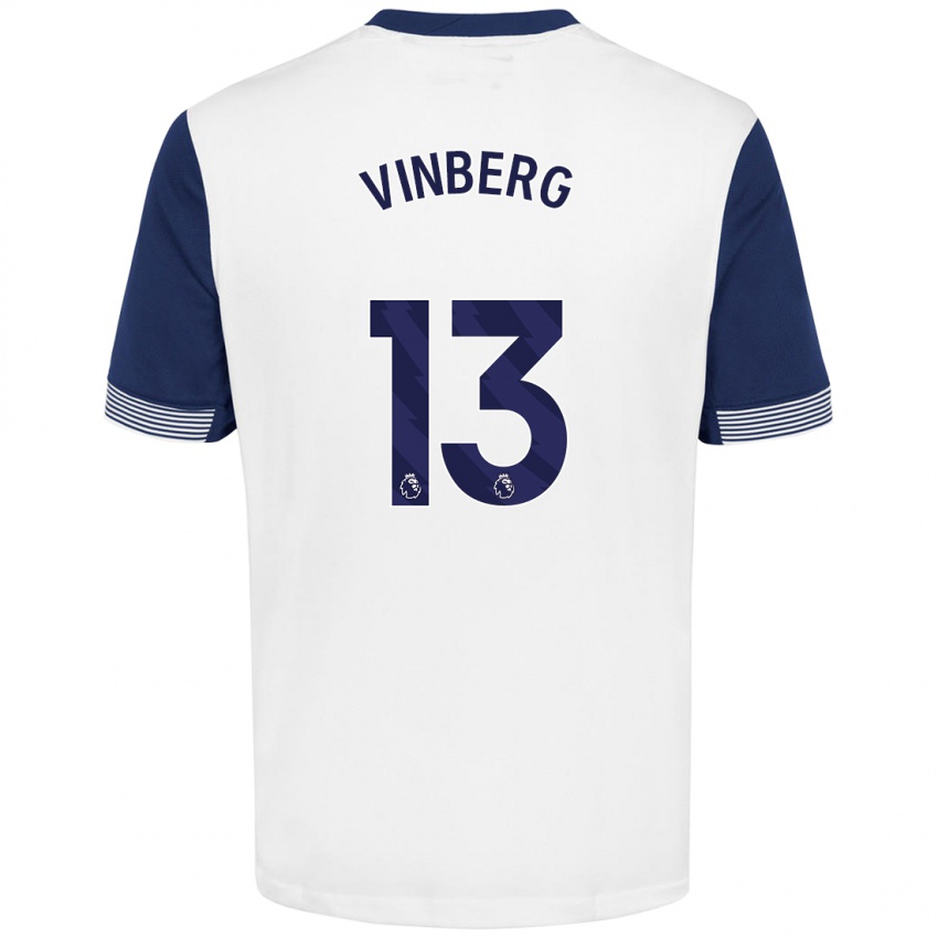 Niño Camiseta Matilda Vinberg #13 Blanco Azul 1ª Equipación 2024/25 La Camisa Argentina