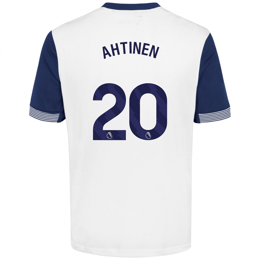 Niño Camiseta Olga Ahtinen #20 Blanco Azul 1ª Equipación 2024/25 La Camisa Argentina