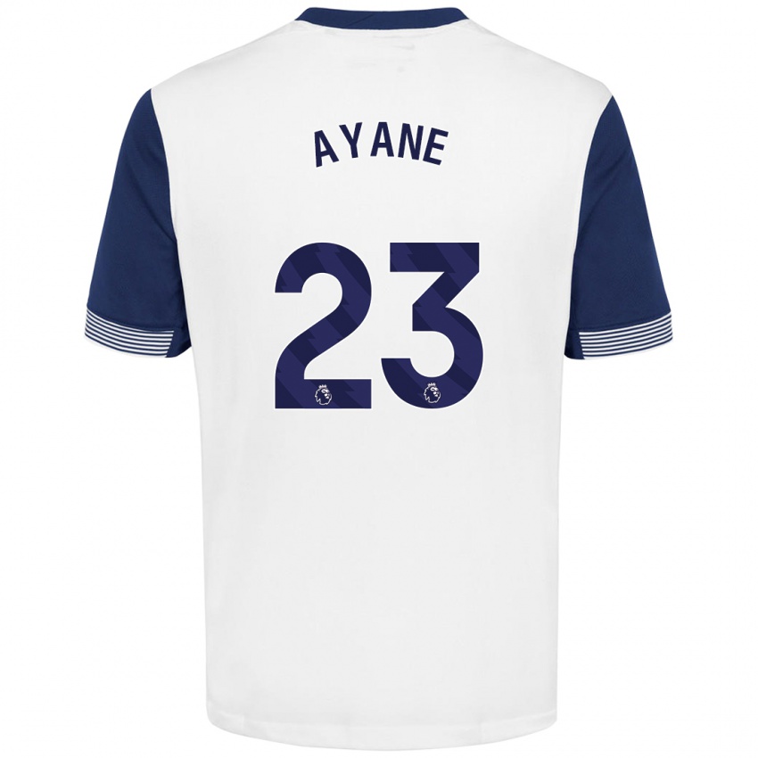 Niño Camiseta Rosella Ayane #23 Blanco Azul 1ª Equipación 2024/25 La Camisa Argentina