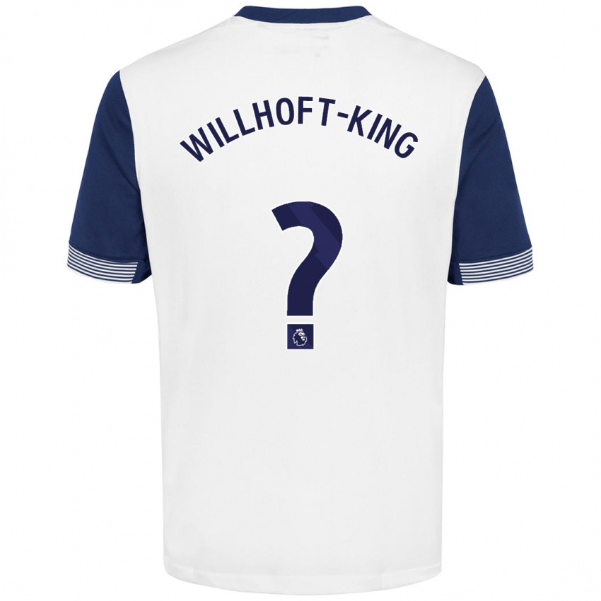 Niño Camiseta Han Willhoft-King #0 Blanco Azul 1ª Equipación 2024/25 La Camisa Argentina