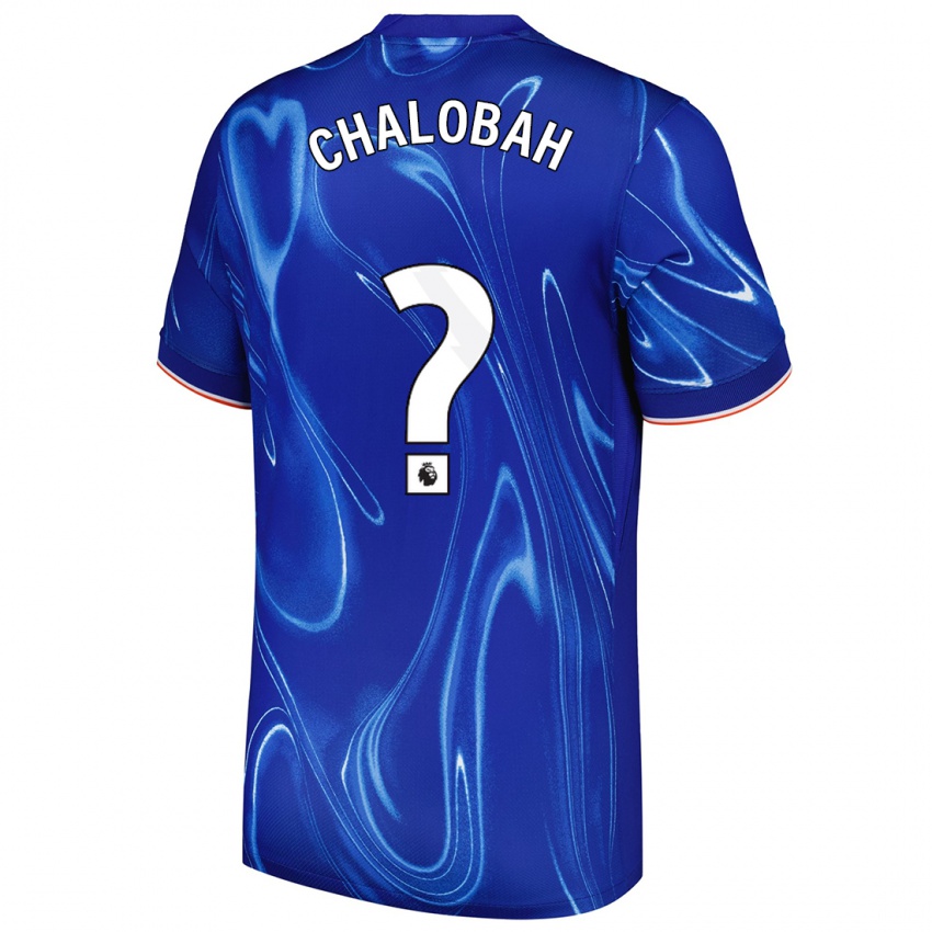 Niño Camiseta Trevoh Chalobah #0 Azul Blanco 1ª Equipación 2024/25 La Camisa Argentina