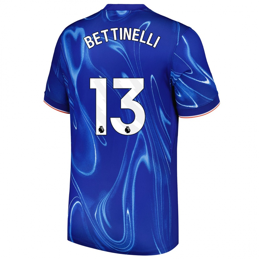 Niño Camiseta Marcus Bettinelli #13 Azul Blanco 1ª Equipación 2024/25 La Camisa Argentina