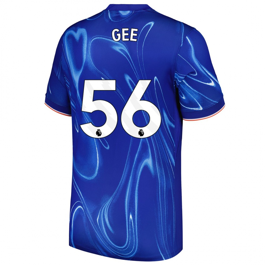 Niño Camiseta Billy Gee #56 Azul Blanco 1ª Equipación 2024/25 La Camisa Argentina