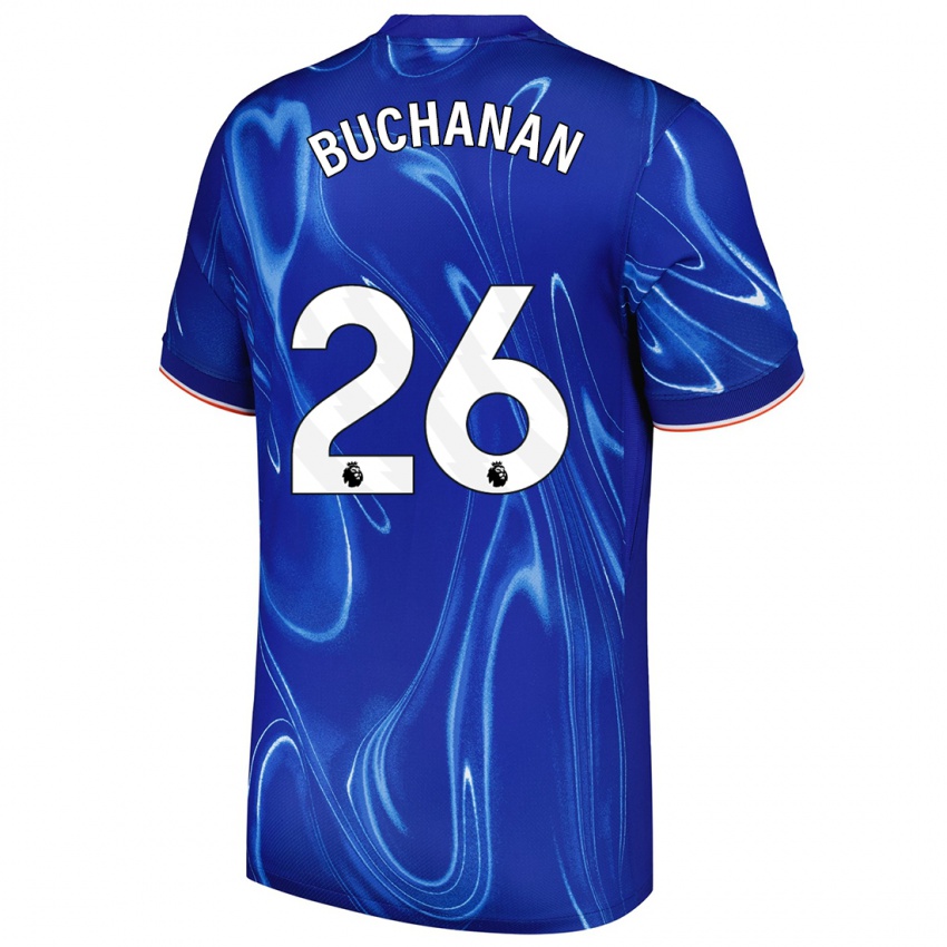 Niño Camiseta Kadeisha Buchanan #26 Azul Blanco 1ª Equipación 2024/25 La Camisa Argentina