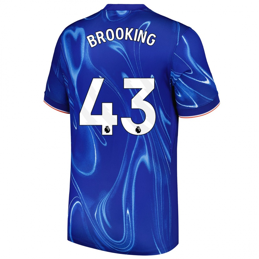 Niño Camiseta Josh Brooking #43 Azul Blanco 1ª Equipación 2024/25 La Camisa Argentina