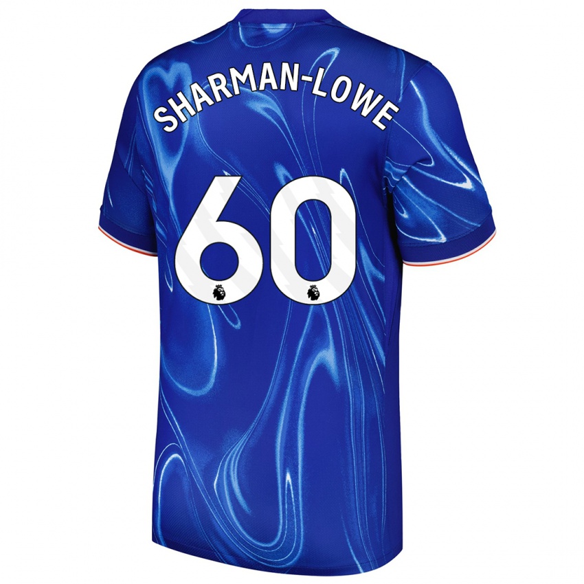 Niño Camiseta Teddy Sharman-Lowe #60 Azul Blanco 1ª Equipación 2024/25 La Camisa Argentina