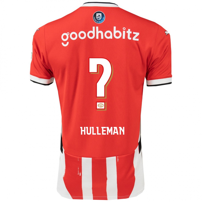 Niño Camiseta Daan Hulleman #0 Rojo Blanco 1ª Equipación 2024/25 La Camisa Argentina