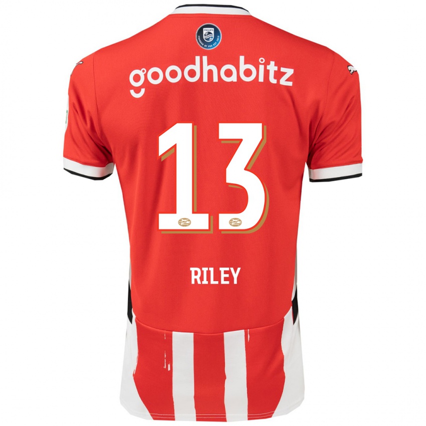 Niño Camiseta Indiah-Paige Riley #13 Rojo Blanco 1ª Equipación 2024/25 La Camisa Argentina