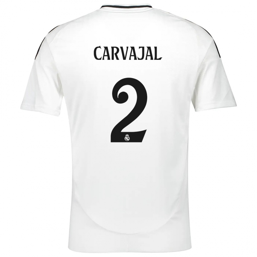 Niño Camiseta Daniel Carvajal #2 Blanco 1ª Equipación 2024/25 La Camisa Argentina