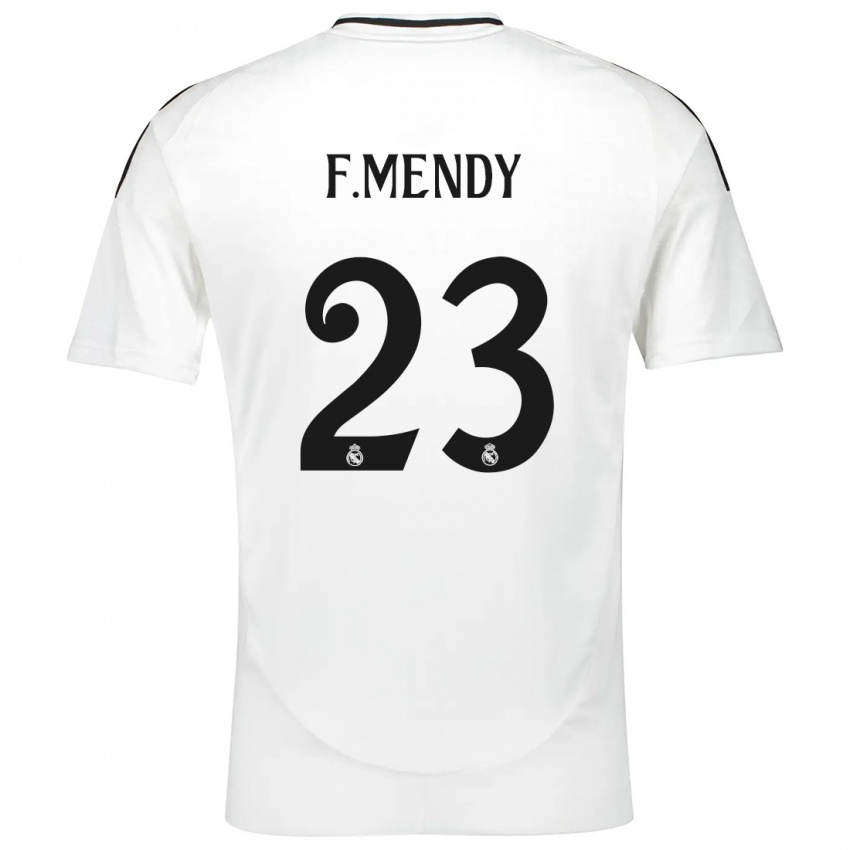 Niño Camiseta Ferland Mendy #23 Blanco 1ª Equipación 2024/25 La Camisa Argentina