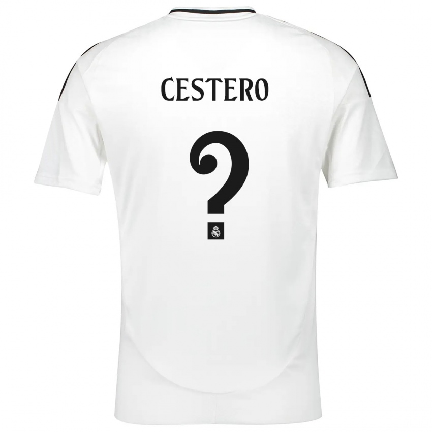 Niño Camiseta Jorge Cestero #0 Blanco 1ª Equipación 2024/25 La Camisa Argentina