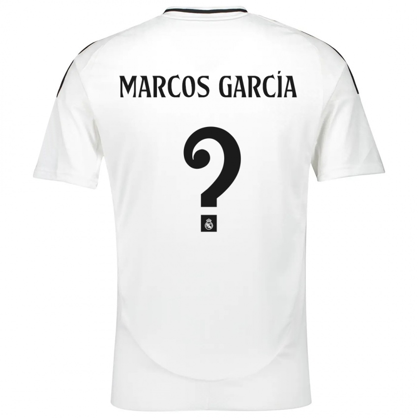 Niño Camiseta Marcos García #0 Blanco 1ª Equipación 2024/25 La Camisa Argentina