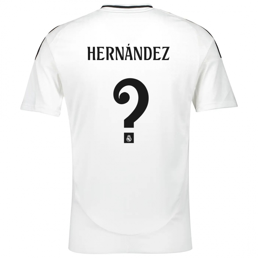 Niño Camiseta Enaitz Hernández #0 Blanco 1ª Equipación 2024/25 La Camisa Argentina