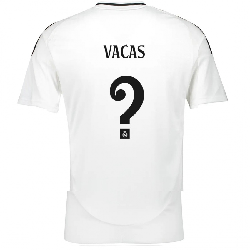 Niño Camiseta Juan Vacas #0 Blanco 1ª Equipación 2024/25 La Camisa Argentina