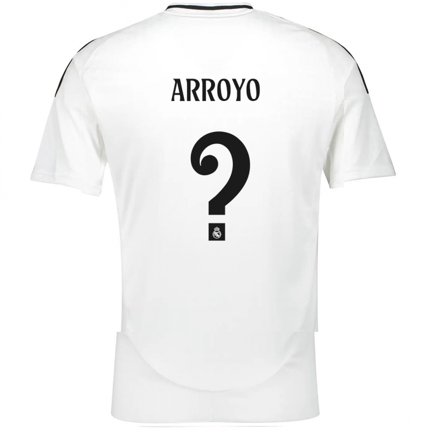 Niño Camiseta Diego Arroyo #0 Blanco 1ª Equipación 2024/25 La Camisa Argentina