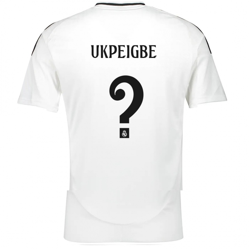 Niño Camiseta Melvin Ukpeigbe #0 Blanco 1ª Equipación 2024/25 La Camisa Argentina