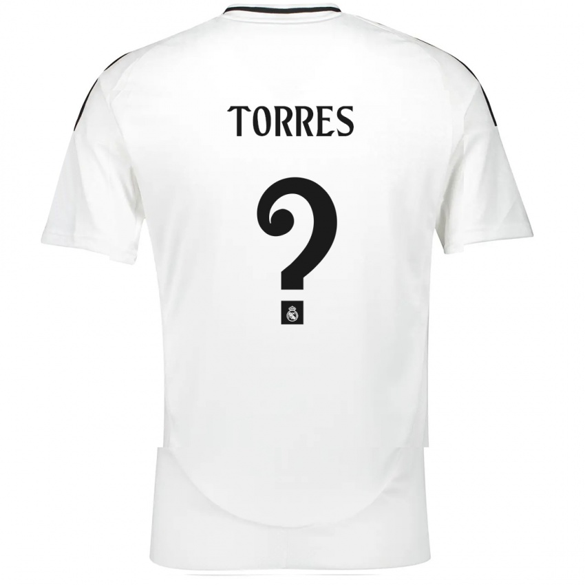 Niño Camiseta Roi Torres #0 Blanco 1ª Equipación 2024/25 La Camisa Argentina