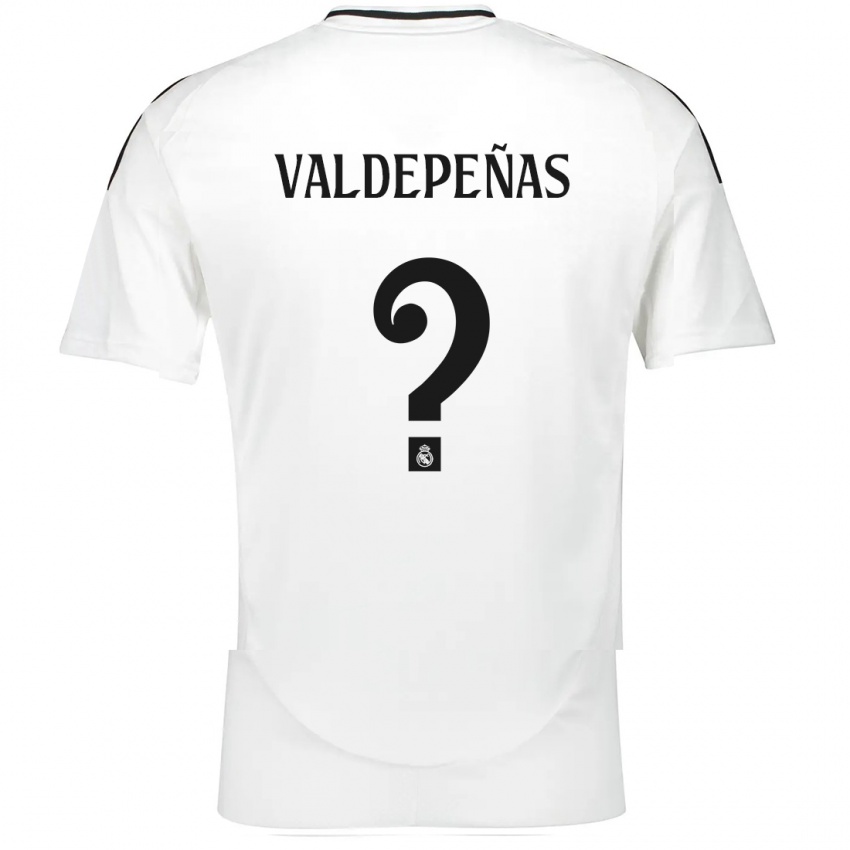 Niño Camiseta Víctor Valdepeñas #0 Blanco 1ª Equipación 2024/25 La Camisa Argentina