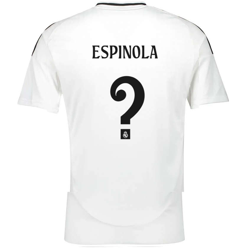 Niño Camiseta Axel Espinola #0 Blanco 1ª Equipación 2024/25 La Camisa Argentina