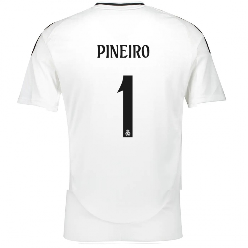 Niño Camiseta Diego Pineiro #1 Blanco 1ª Equipación 2024/25 La Camisa Argentina