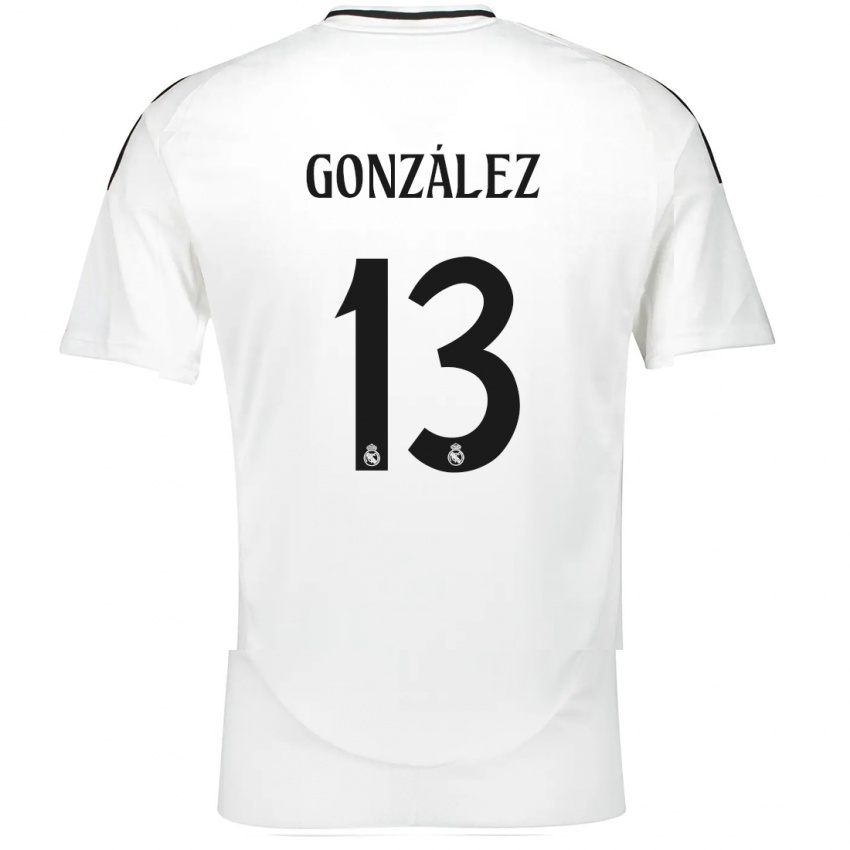 Niño Camiseta Fran González #13 Blanco 1ª Equipación 2024/25 La Camisa Argentina