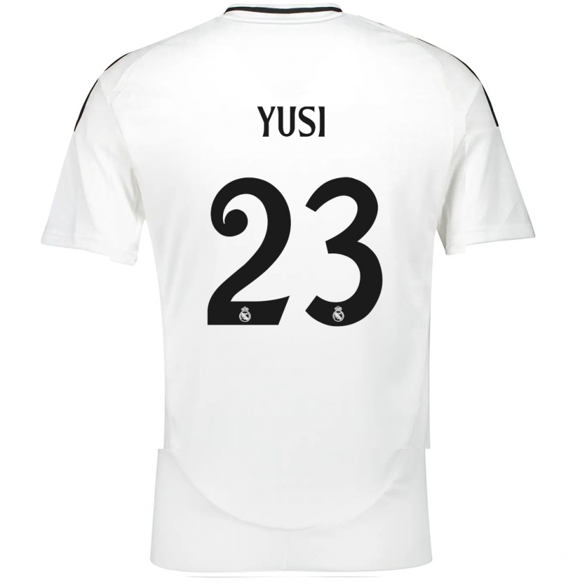 Niño Camiseta Yusi #23 Blanco 1ª Equipación 2024/25 La Camisa Argentina