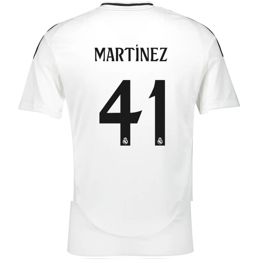 Niño Camiseta Joan Martínez #41 Blanco 1ª Equipación 2024/25 La Camisa Argentina