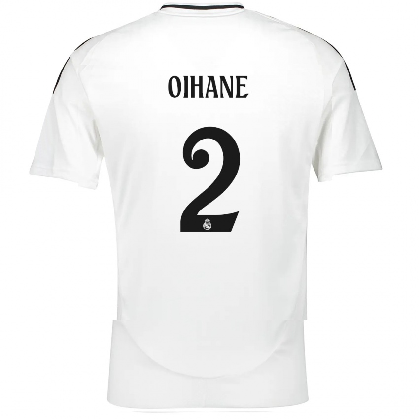 Niño Camiseta Oihane Hernández #2 Blanco 1ª Equipación 2024/25 La Camisa Argentina