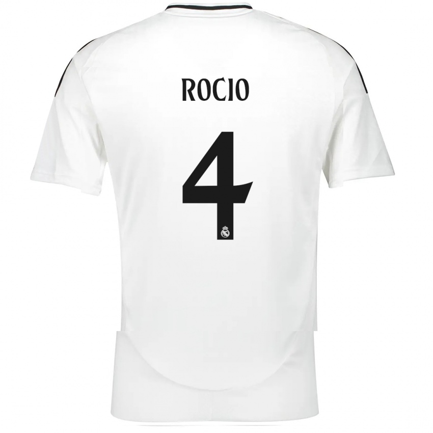 Niño Camiseta Rocio Galvez #4 Blanco 1ª Equipación 2024/25 La Camisa Argentina