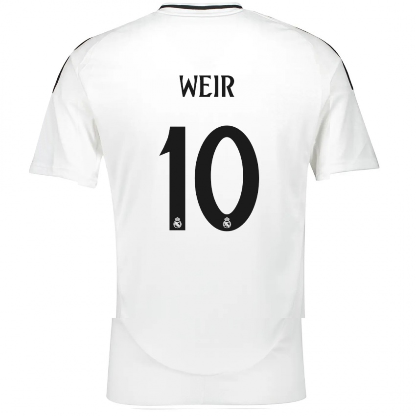 Niño Camiseta Caroline Weir #10 Blanco 1ª Equipación 2024/25 La Camisa Argentina