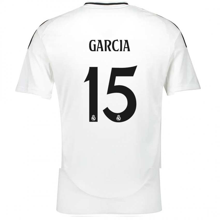 Niño Camiseta Sheila García #15 Blanco 1ª Equipación 2024/25 La Camisa Argentina