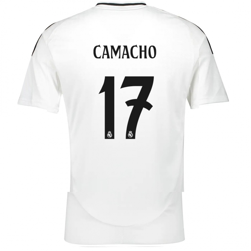 Niño Camiseta Carla Camacho #17 Blanco 1ª Equipación 2024/25 La Camisa Argentina