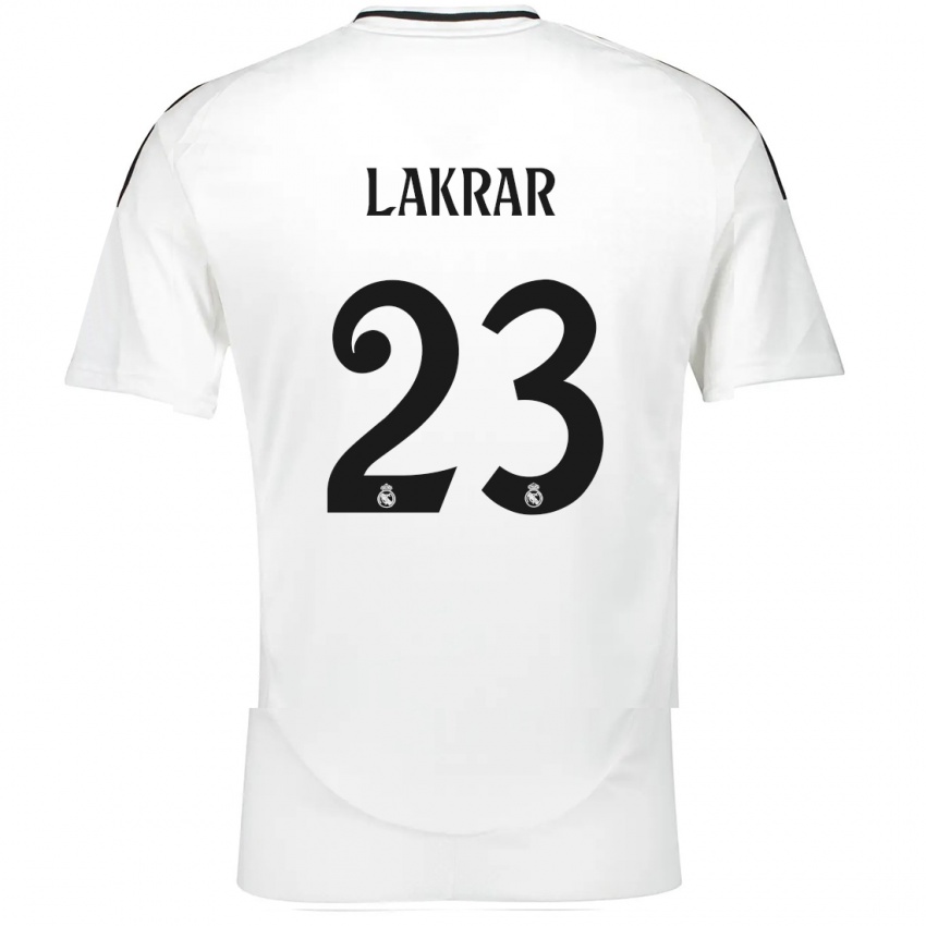 Niño Camiseta Maëlle Lakrar #23 Blanco 1ª Equipación 2024/25 La Camisa Argentina