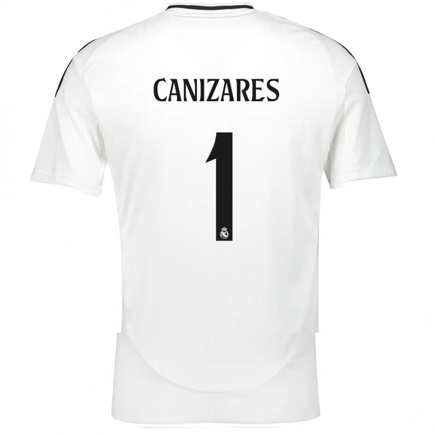 Niño Camiseta Lucas Canizares #1 Blanco 1ª Equipación 2024/25 La Camisa Argentina