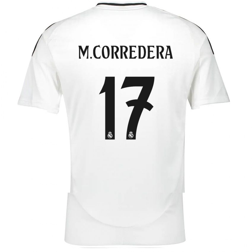 Niño Camiseta Marta Corredera #17 Blanco 1ª Equipación 2024/25 La Camisa Argentina